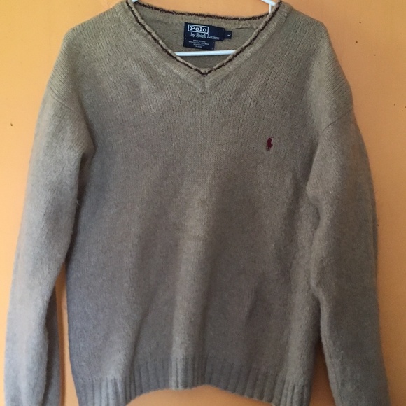 Vintage Polo Cotton/Wool/Alpaca V-Neck Sweater - Picture 1 of 7